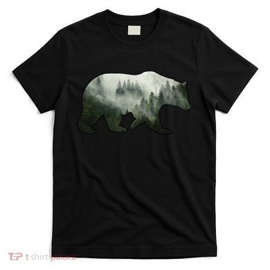 Bear Misty Forest Wilderness T-Shirt