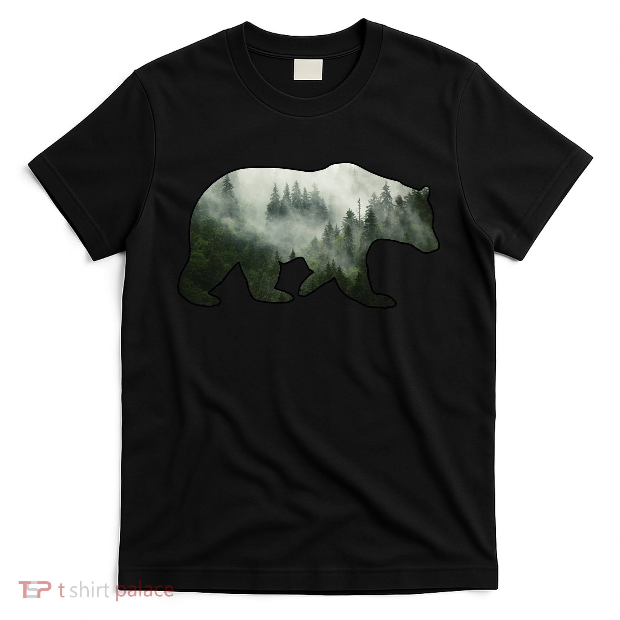 Bear Misty Forest Wilderness T-Shirt