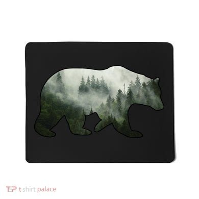 Bear Misty Forest Wilderness Mousepad