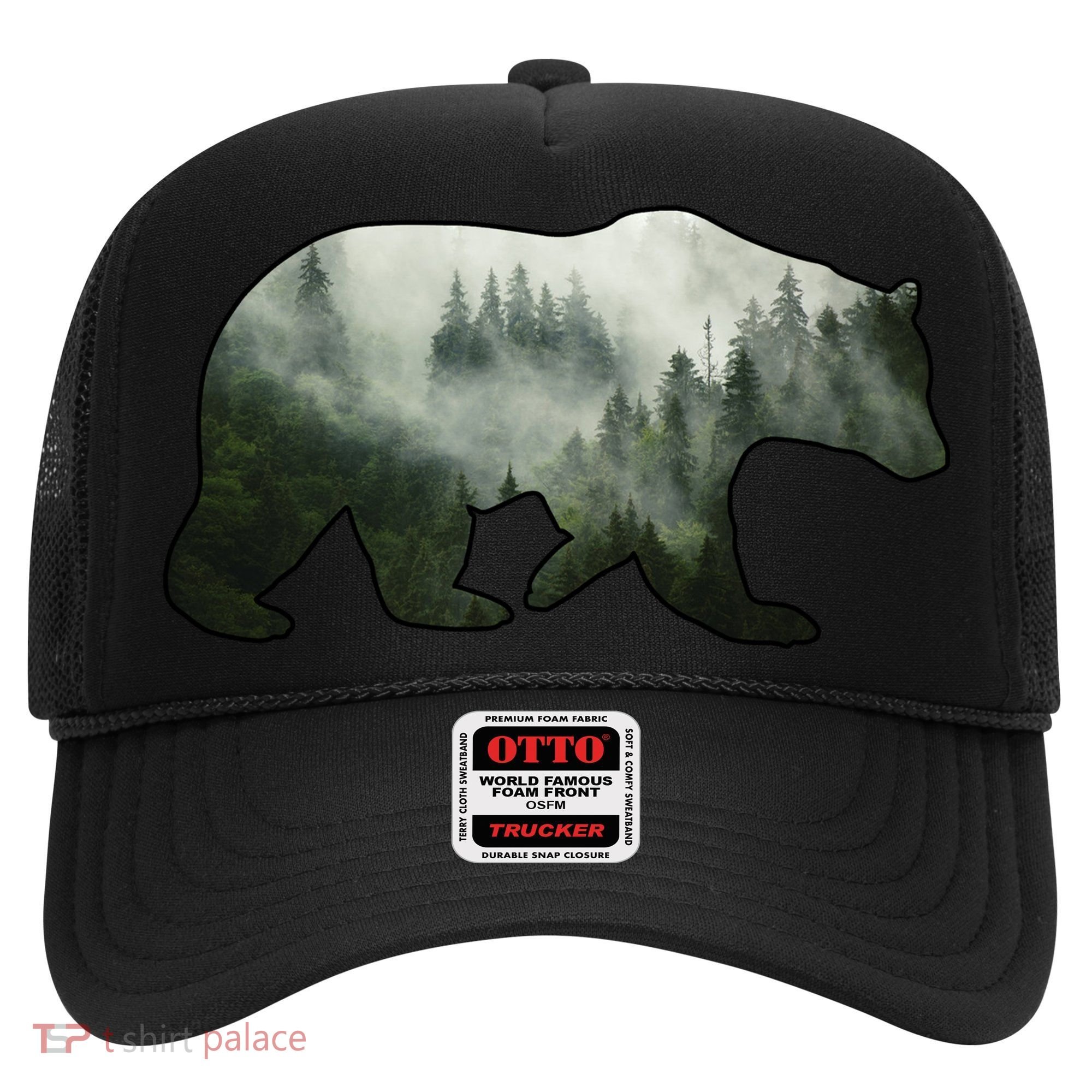 Bear Misty Forest Wilderness Hat