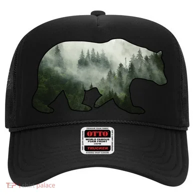 Bear Misty Forest Wilderness Hat