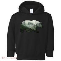 Bear Misty Forest Wilderness Toddler Hoodie thumb 0