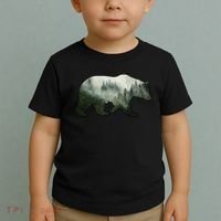 Bear Misty Forest Wilderness Toddler T-Shirt thumb 2