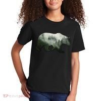 Bear Misty Forest Wilderness Kids T-Shirt thumb 2