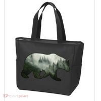 Bear Misty Forest Wilderness Tote Bag thumb 3