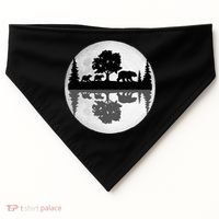 Bear Moon Wilderness USA-Made Doggie Bandana thumb 0