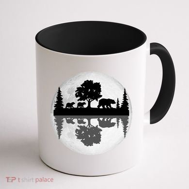 Bear Moon Wilderness Coffee Mug back