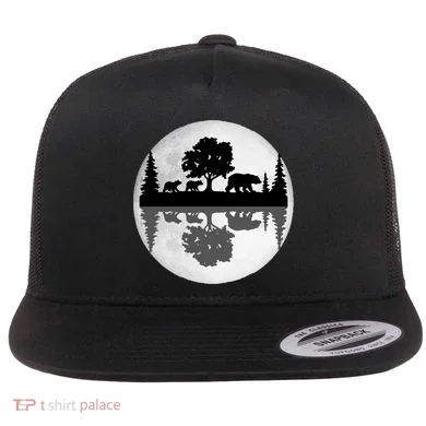 Bear Moon Wilderness Flat Bill Trucker Hat