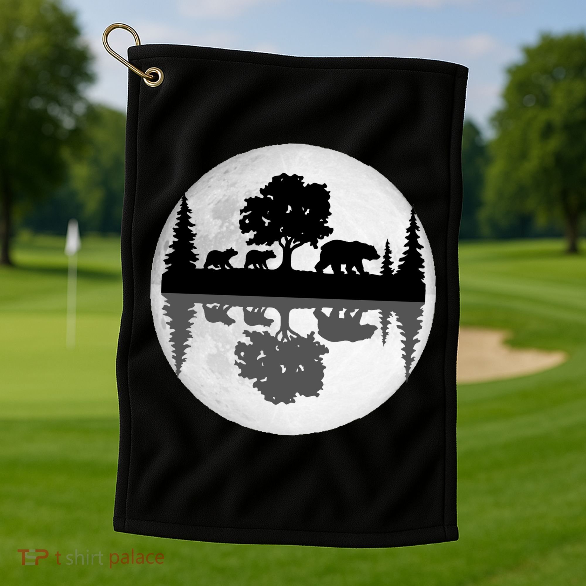 Bear Moon Wilderness Golf Towel