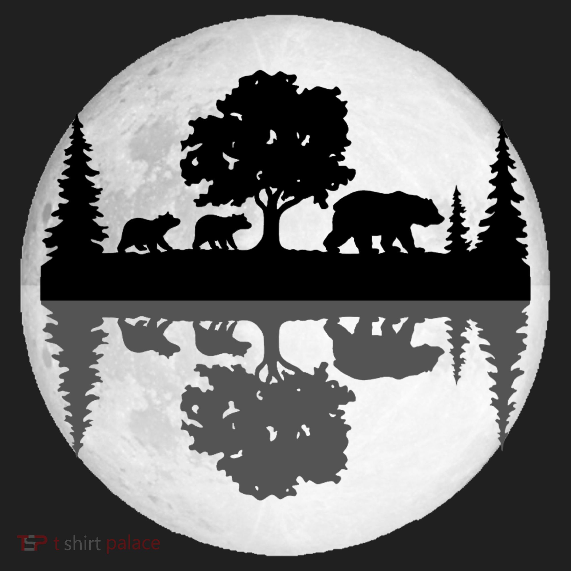 Bear Moon Wilderness Golf Towel
