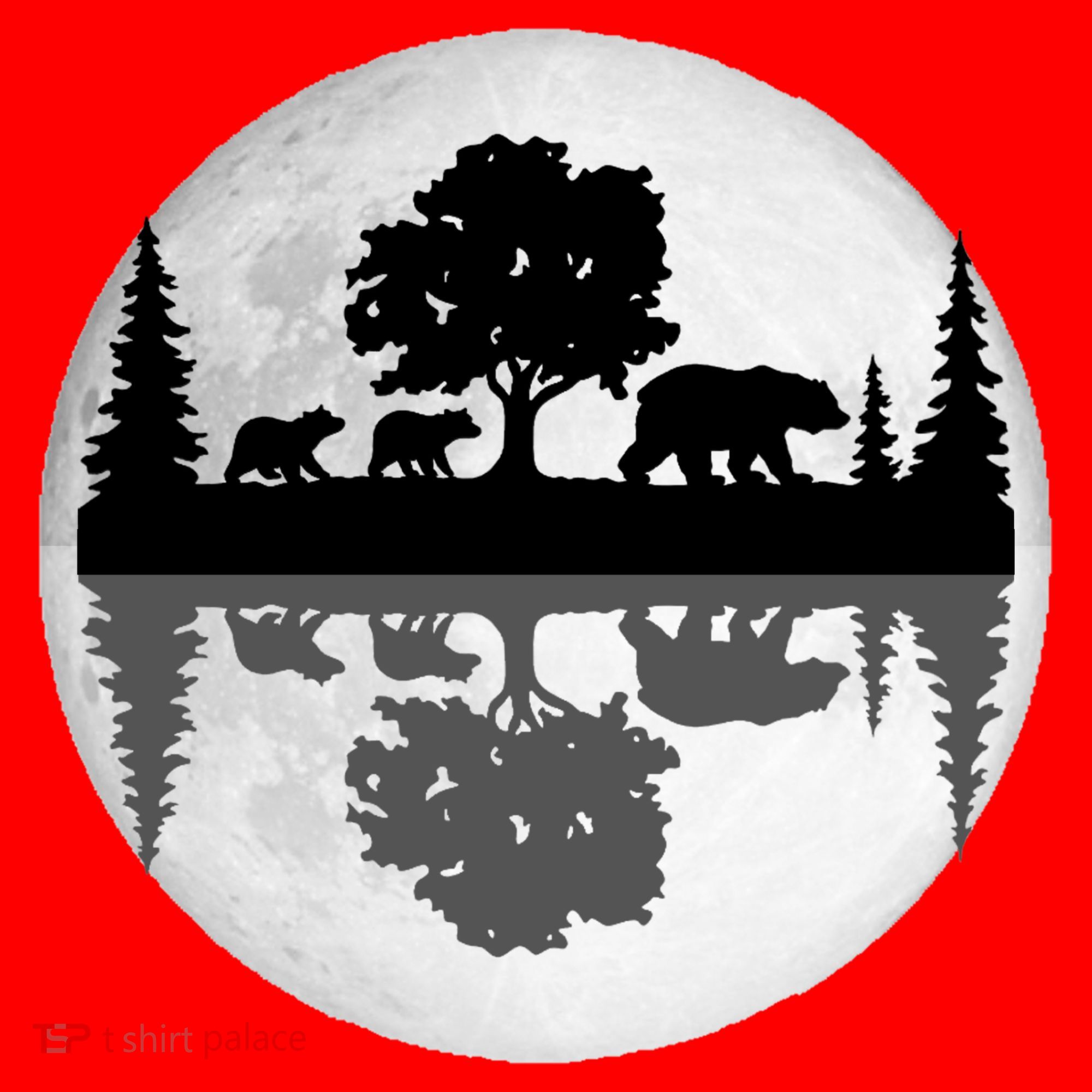 Bear Moon Wilderness Santa Hat