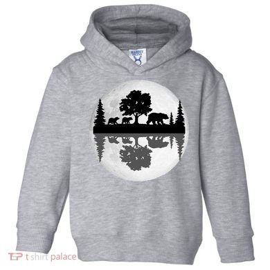 Bear Moon Wilderness Toddler Hoodie
