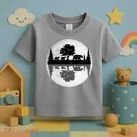Bear Moon Wilderness Toddler T-Shirt thumb 3