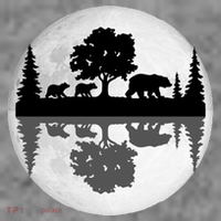 Bear Moon Wilderness Toddler T-Shirt thumb 4