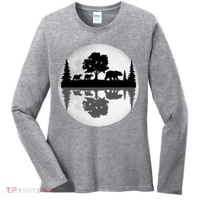 Bear Moon Wilderness Women's Long Sleeve Shirt