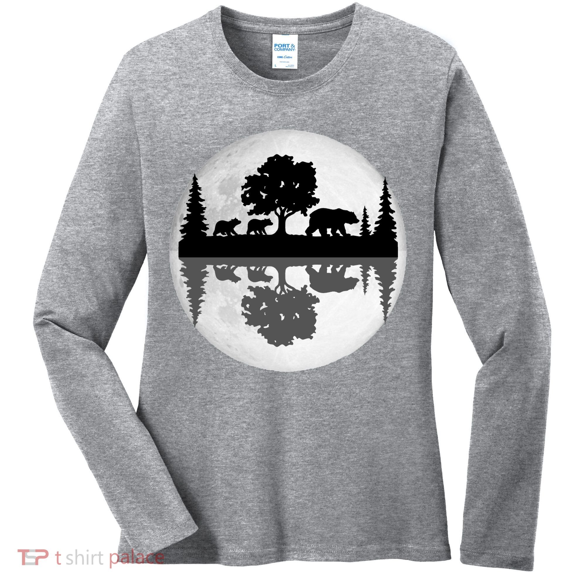 Bear Moon Wilderness Women's Long Sleeve Shirt