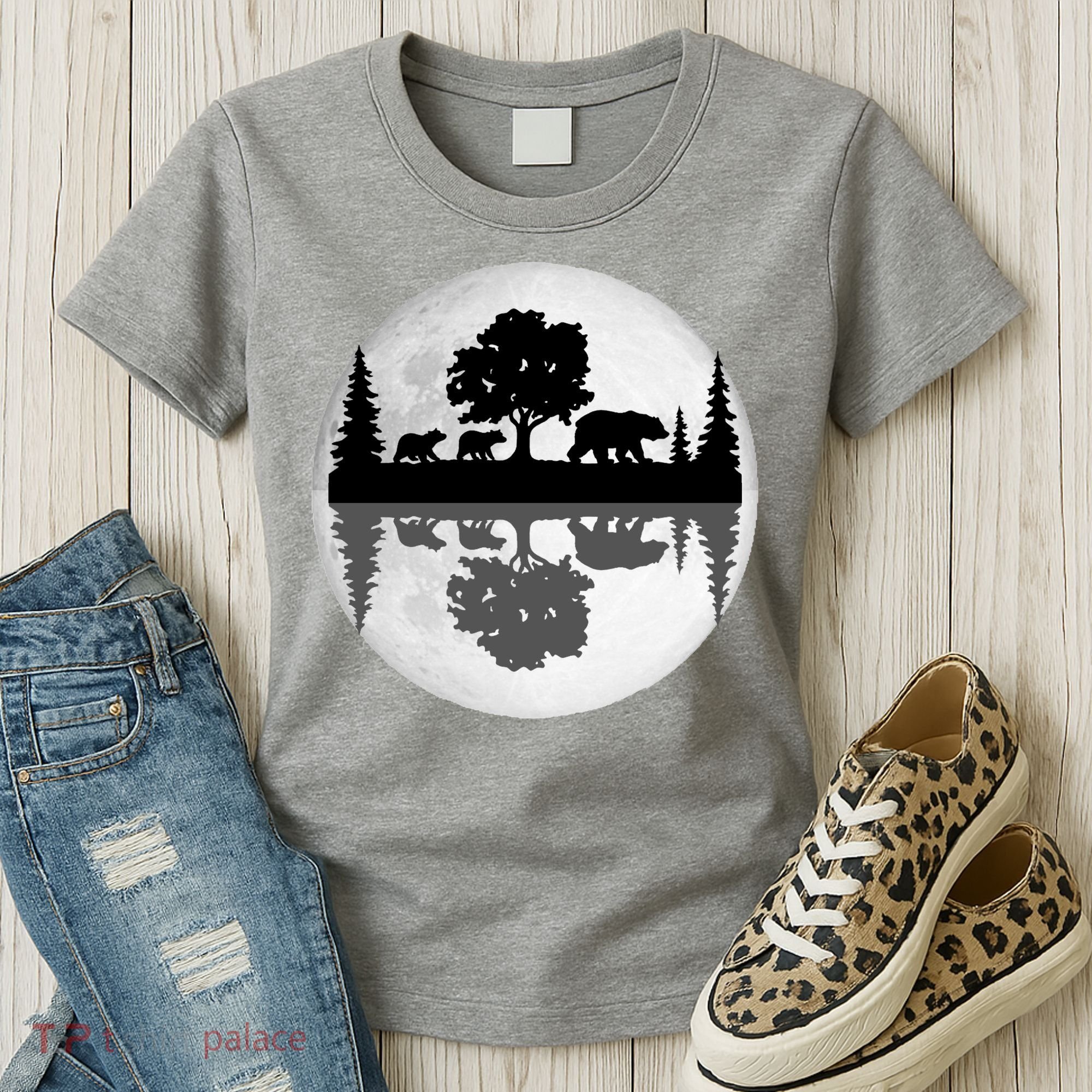 Bear Moon Wilderness Women's T-Shirt