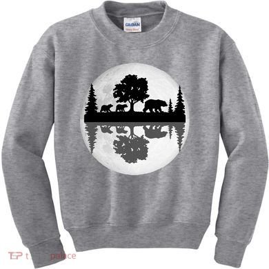 Bear Moon Wilderness Kids Sweatshirt