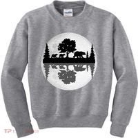 Bear Moon Wilderness Kids Sweatshirt thumb 0