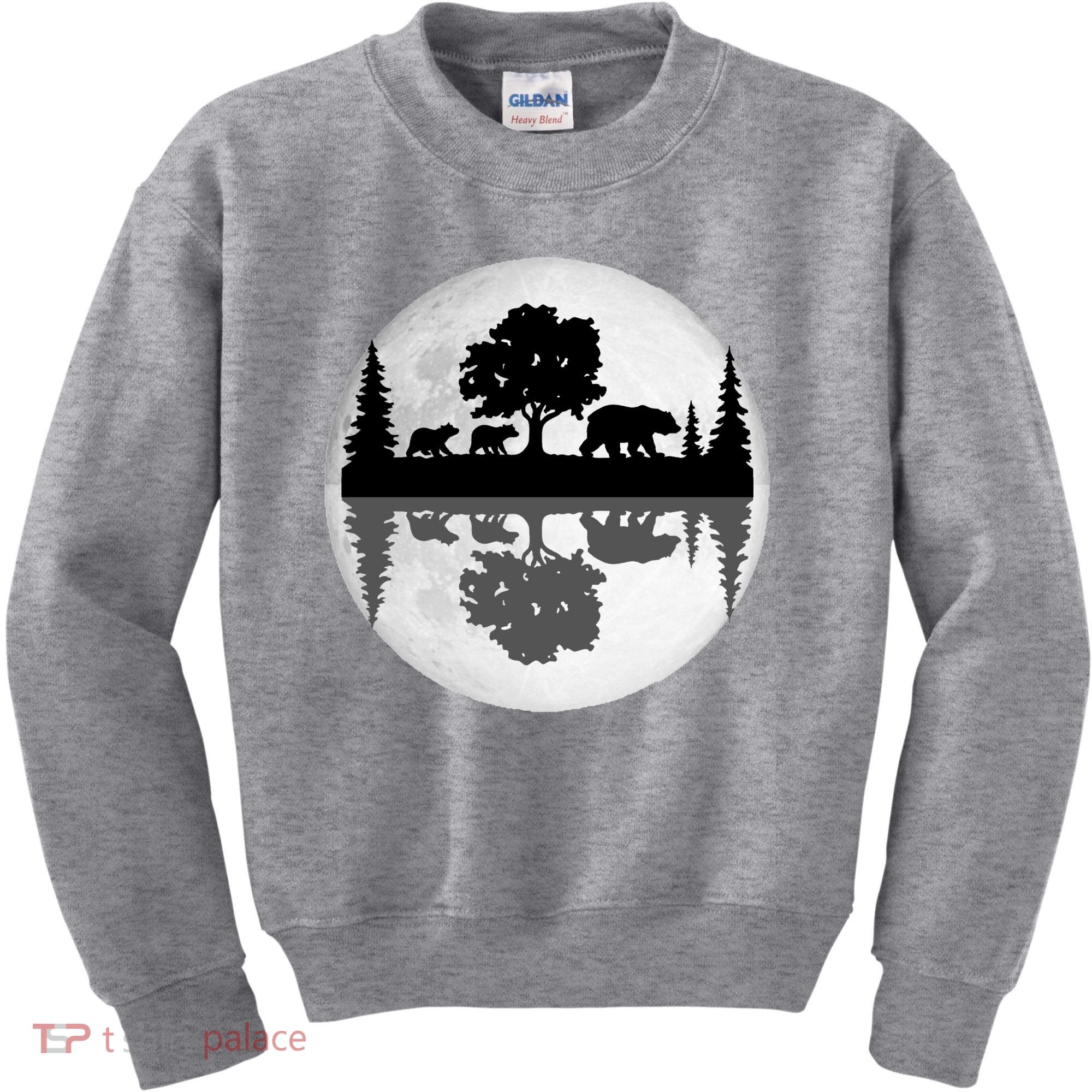 Bear Moon Wilderness Kids Sweatshirt
