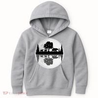 Bear Moon Wilderness Kids Hoodie thumb 0