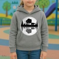 Bear Moon Wilderness Kids Hoodie thumb 3