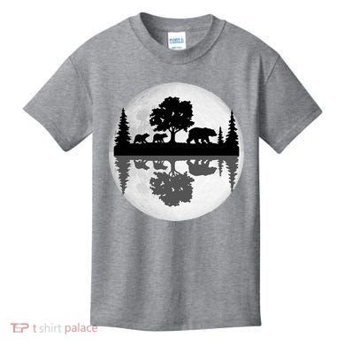 Bear Moon Wilderness Kids T-Shirt