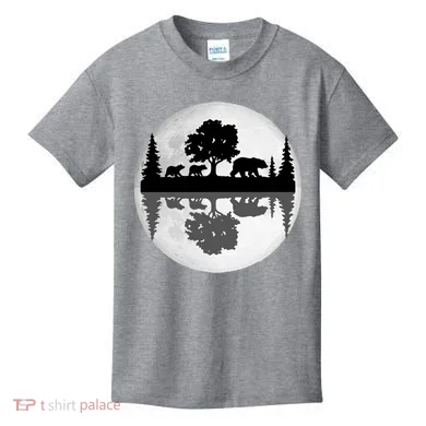 Bear Moon Wilderness Kids T-Shirt