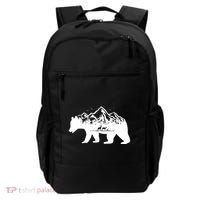 Bear Mountains With Deer Family Nature Fan Backpack thumb 0
