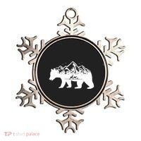 Bear Mountains With Deer Family Nature Fan Ornament thumb 0
