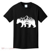Bear Mountains With Deer Family Nature Fan Kids T-Shirt thumb 0