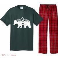 Bear Mountains With Deer Family Nature Fan Pajama Set thumb 0