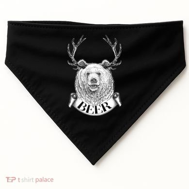 Bear Plus Deer Equals BEER  USA-Made Doggie Bandana