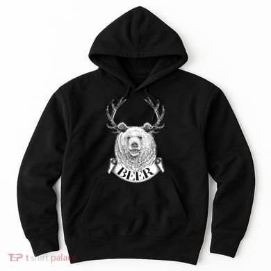 Bear Plus Deer Equals BEER  Hoodie