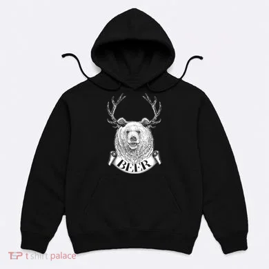 Bear Plus Deer Equals BEER  Hoodie