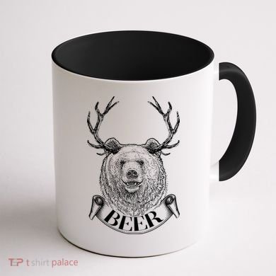 Bear Plus Deer Equals BEER  Coffee Mug back