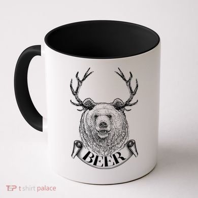 Bear Plus Deer Equals BEER  Coffee Mug