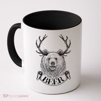 Bear Plus Deer Equals BEER  Coffee Mug thumb 0