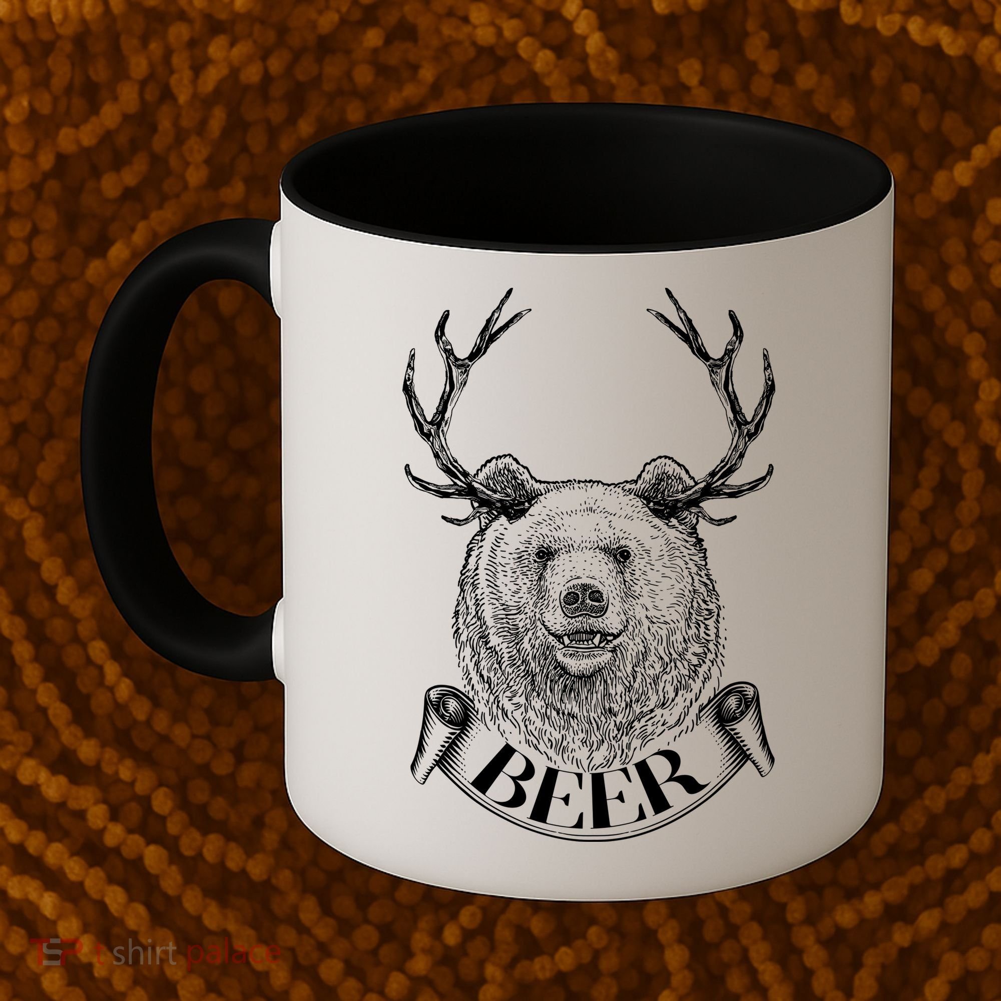 Bear Plus Deer Equals BEER  Coffee Mug