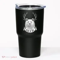 Bear Plus Deer Equals BEER  Tumbler thumb 0