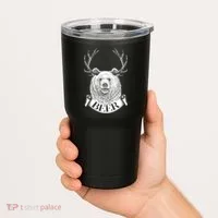 Bear Plus Deer Equals BEER  Tumbler thumb 2