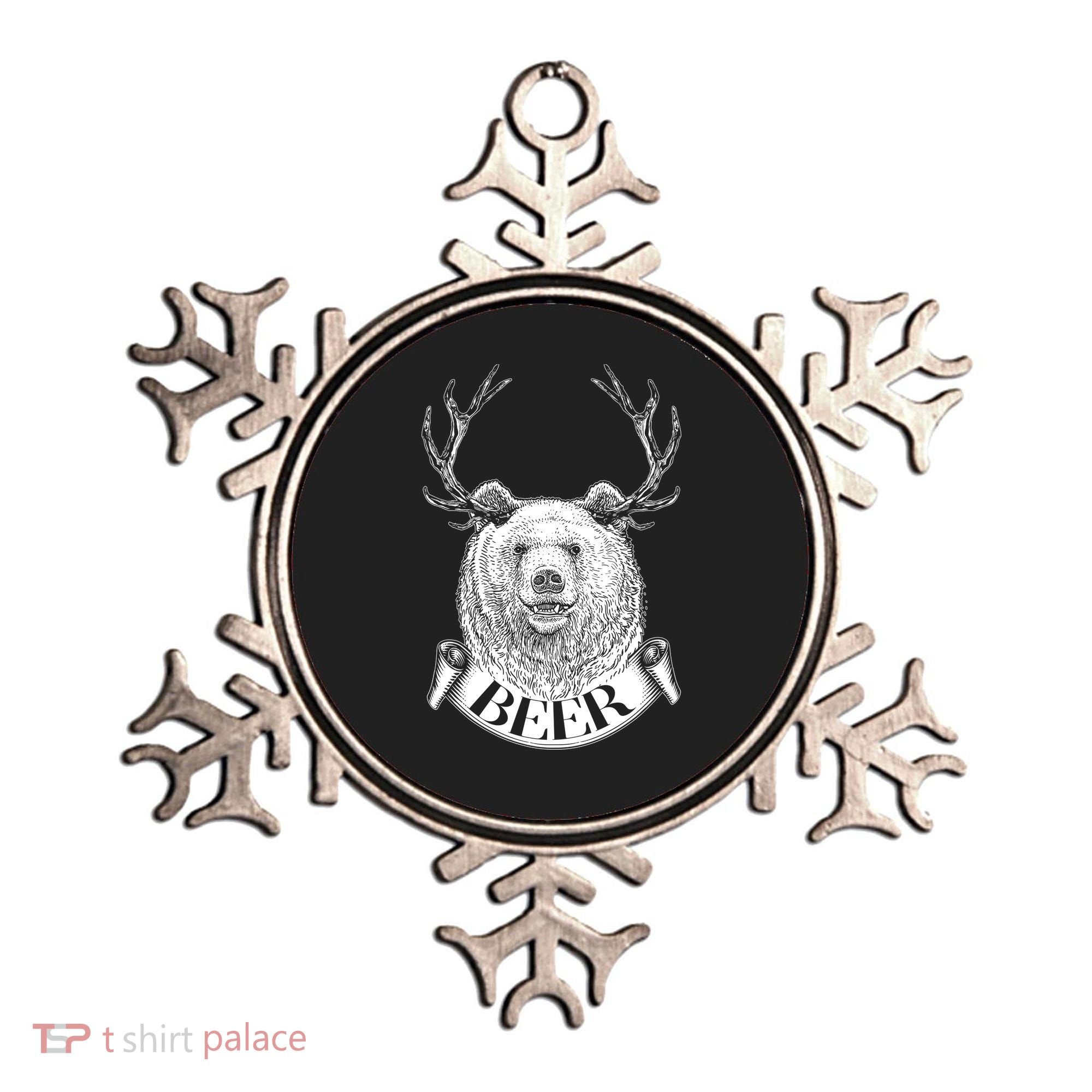 Bear Plus Deer Equals BEER  Ornament