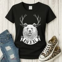 Bear Plus Deer Equals BEER  Women's T-Shirt thumb 3