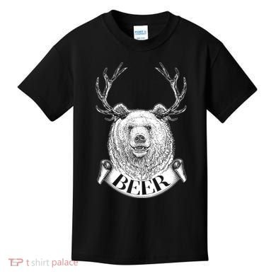 Bear Plus Deer Equals BEER  Kids T-Shirt