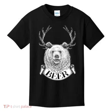 Bear Plus Deer Equals BEER  Kids T-Shirt