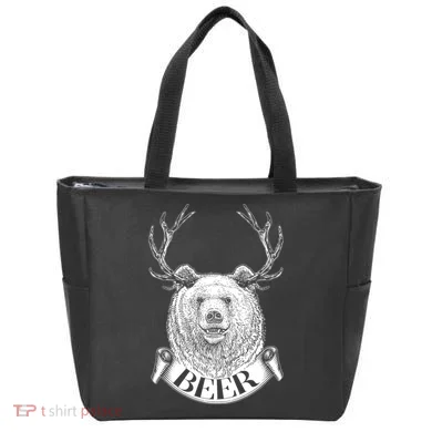 Bear Plus Deer Equals BEER  Tote Bag