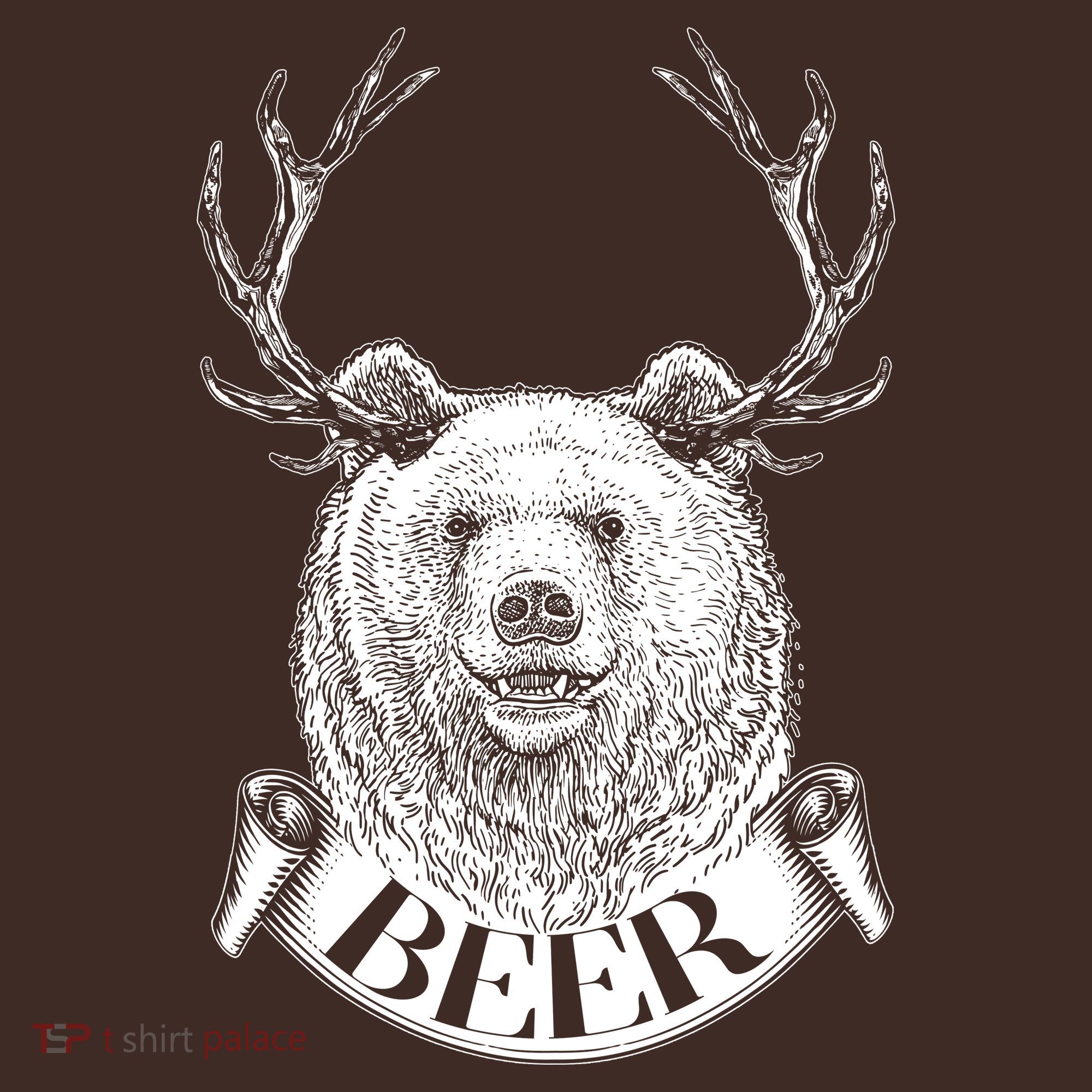 Bear Plus Deer Equals BEER  Apron