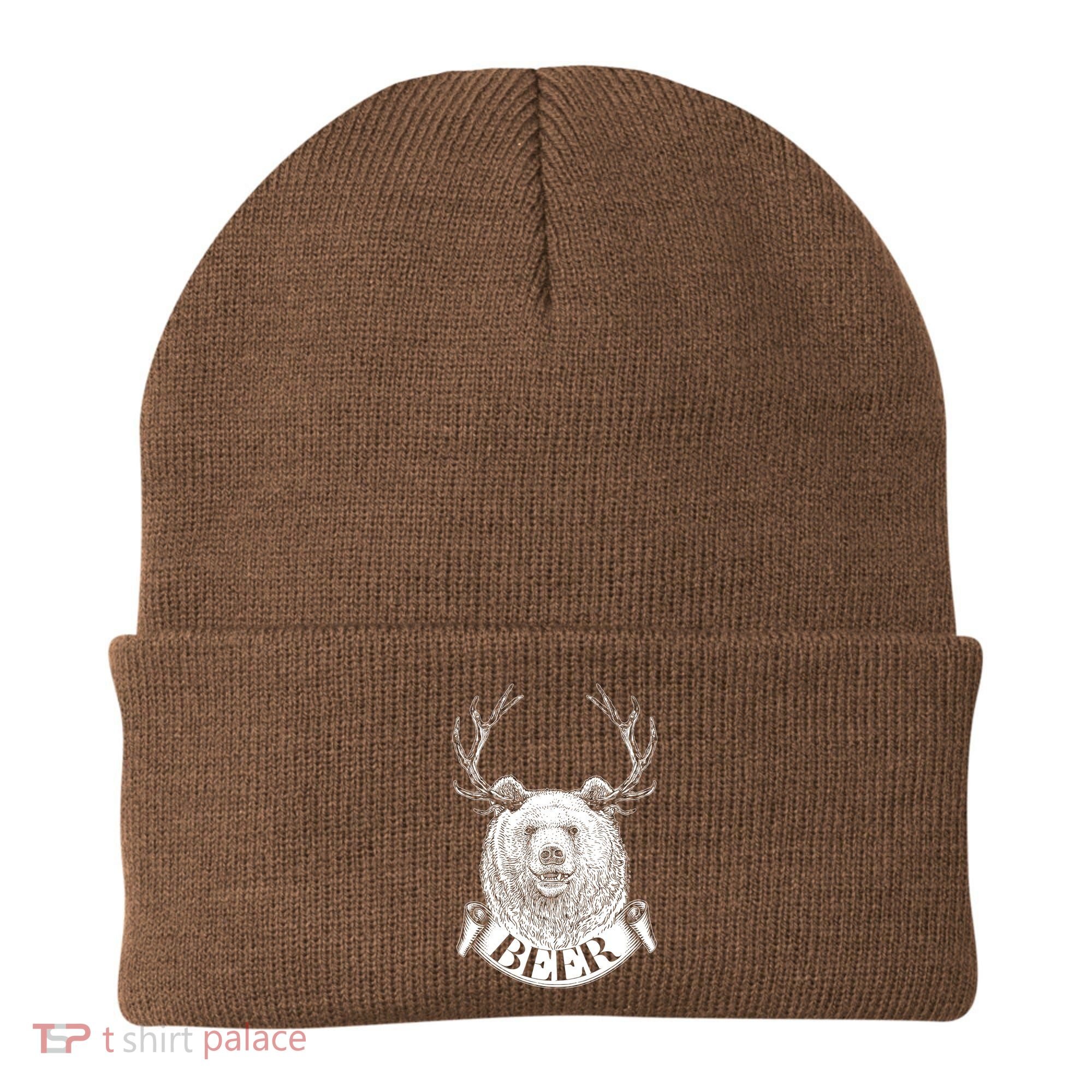 Bear Plus Deer Equals BEER  Beanie