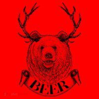 Bear Plus Deer Equals BEER  Santa Hat thumb 1