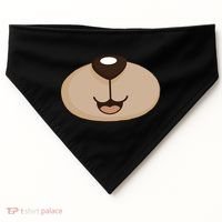 Bear Smiling Face USA-Made Doggie Bandana thumb 0